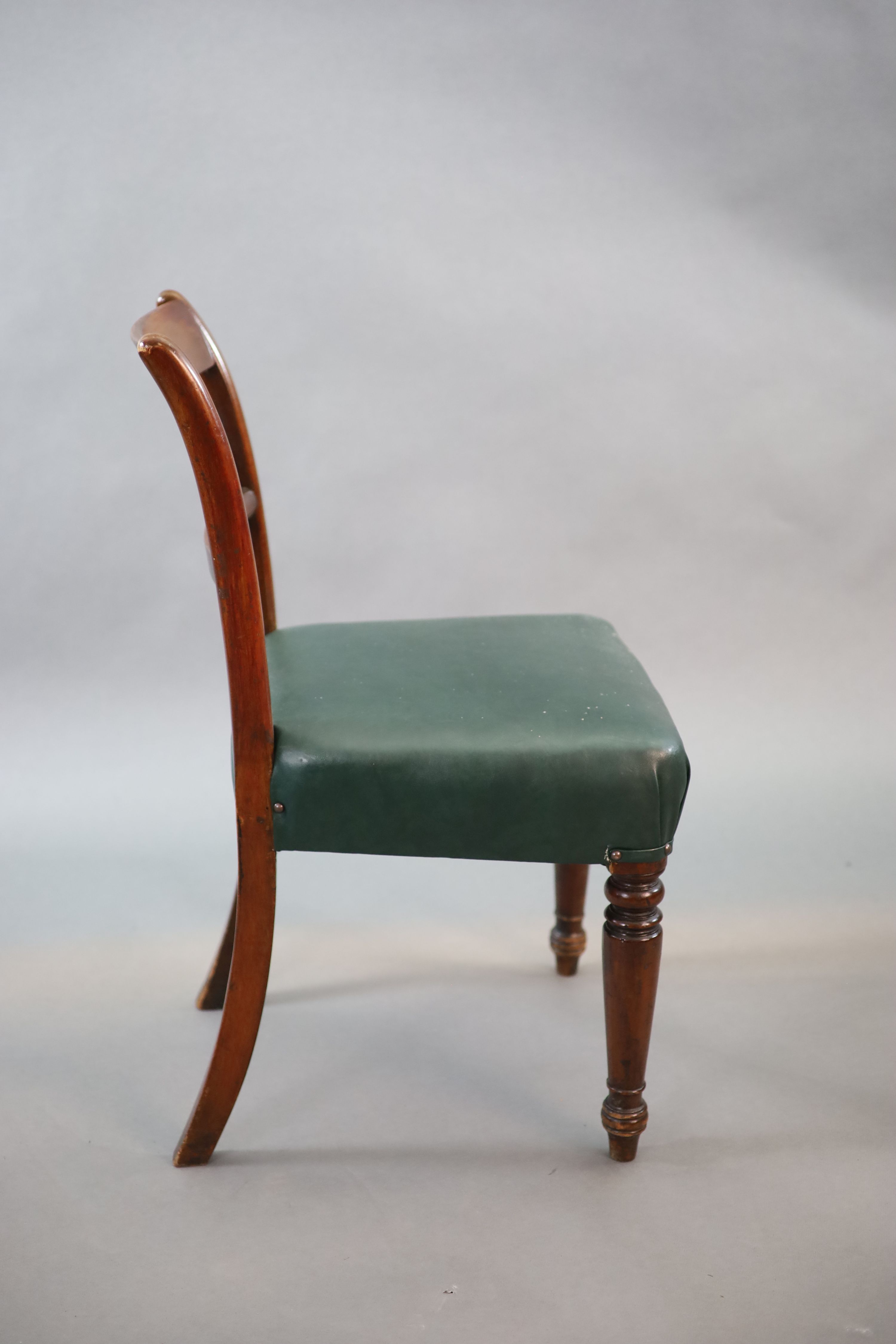 A set of ten early Victorian mahogany dining chairs